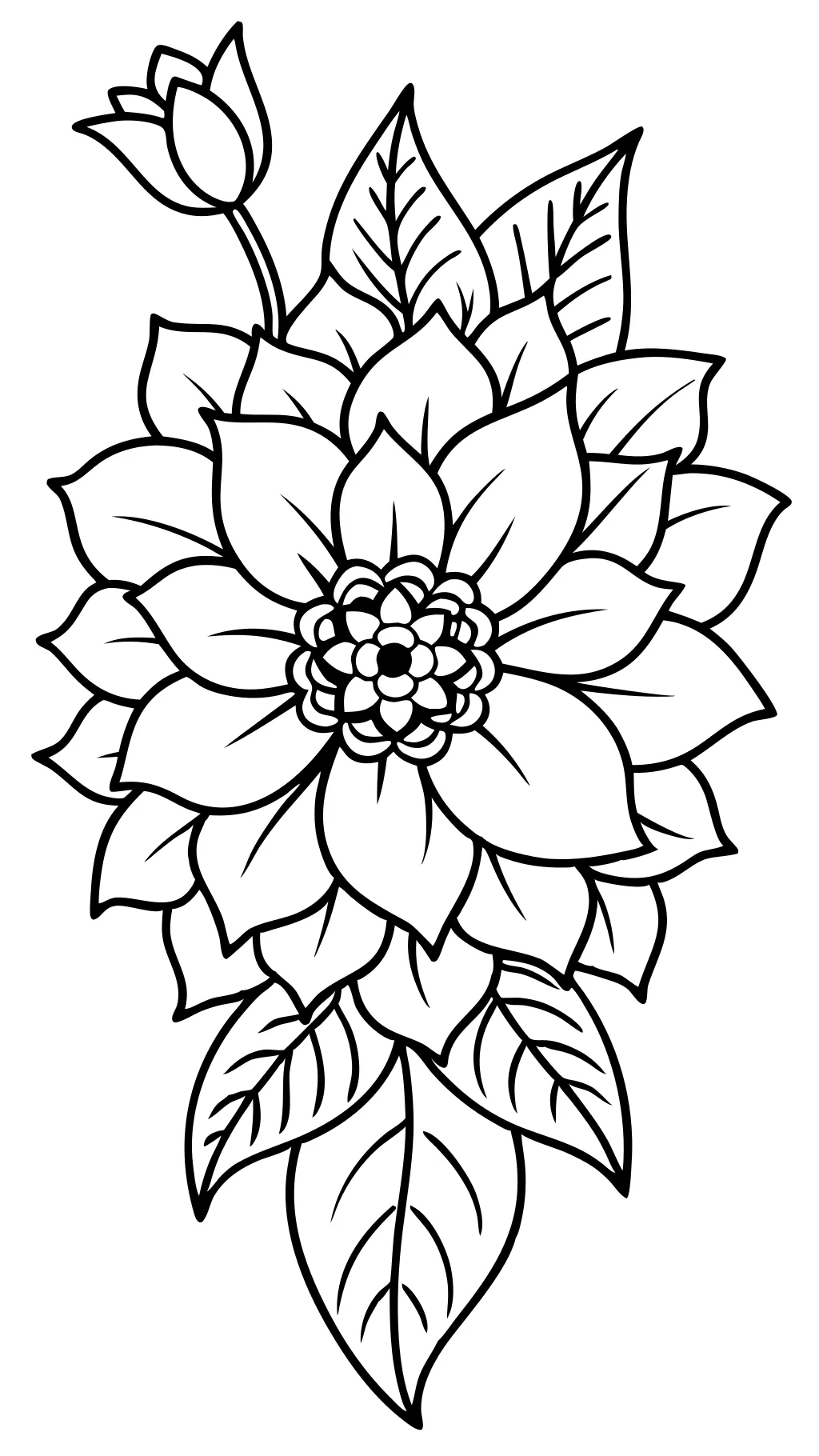 coloring pages for flowers printable